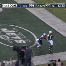 Eric Decker scoring a game winning touchdown